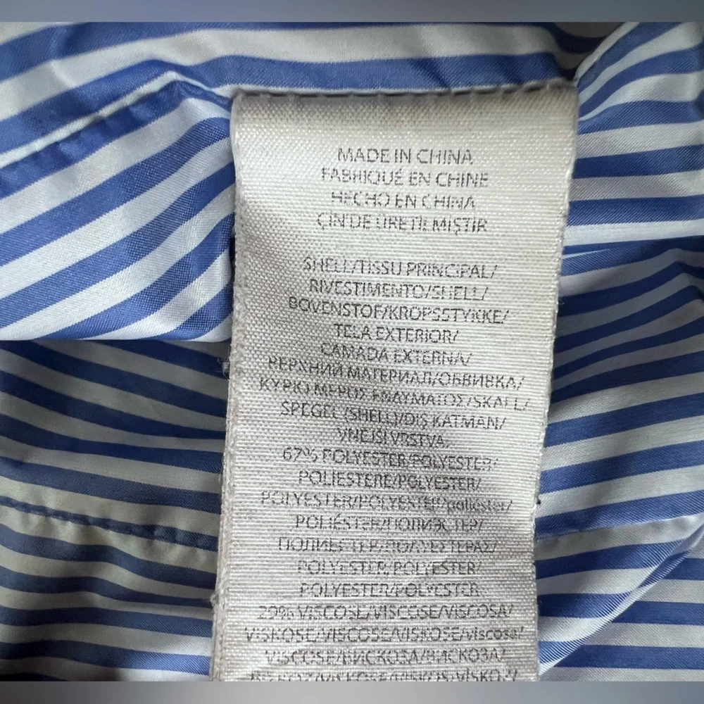 POLO GOLF RALPH LAUREN Classic Diamond Quilted Vest Navy Blue Seersucker Lining - Picture 9 of 11